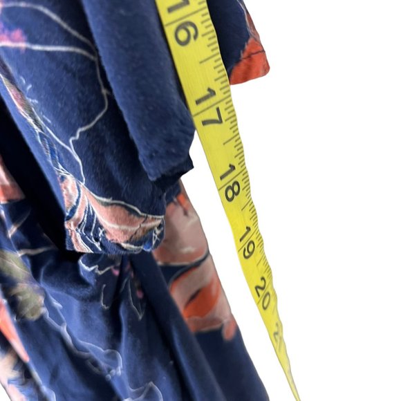 Free People Eyes On You Blue Floral Long Sleeve Tunic Mini Dress 4 - Picture 9 of 14